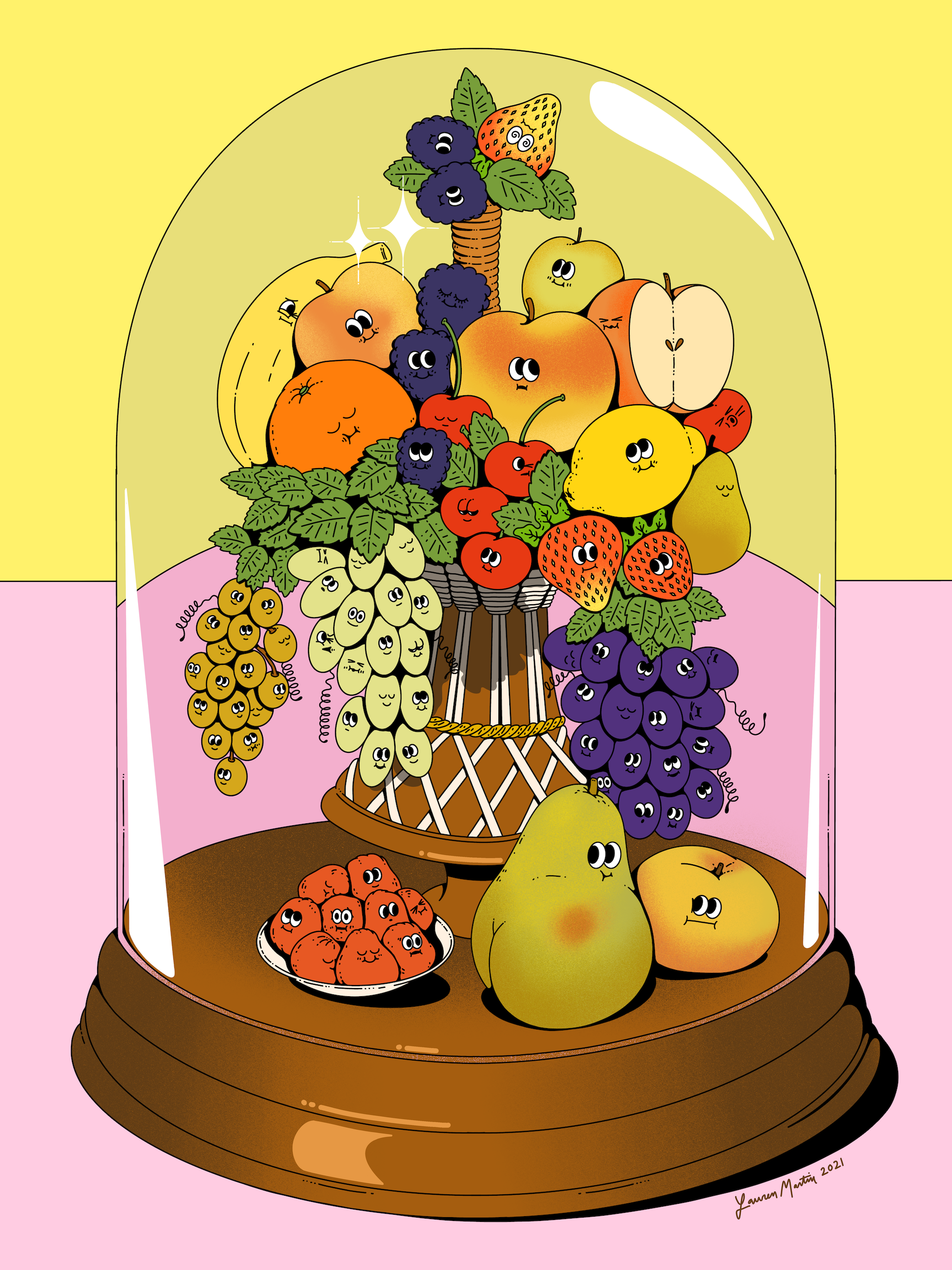 Modern illustration fruit poster. The best posters for your