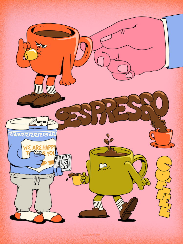 'Caffeinated' Print