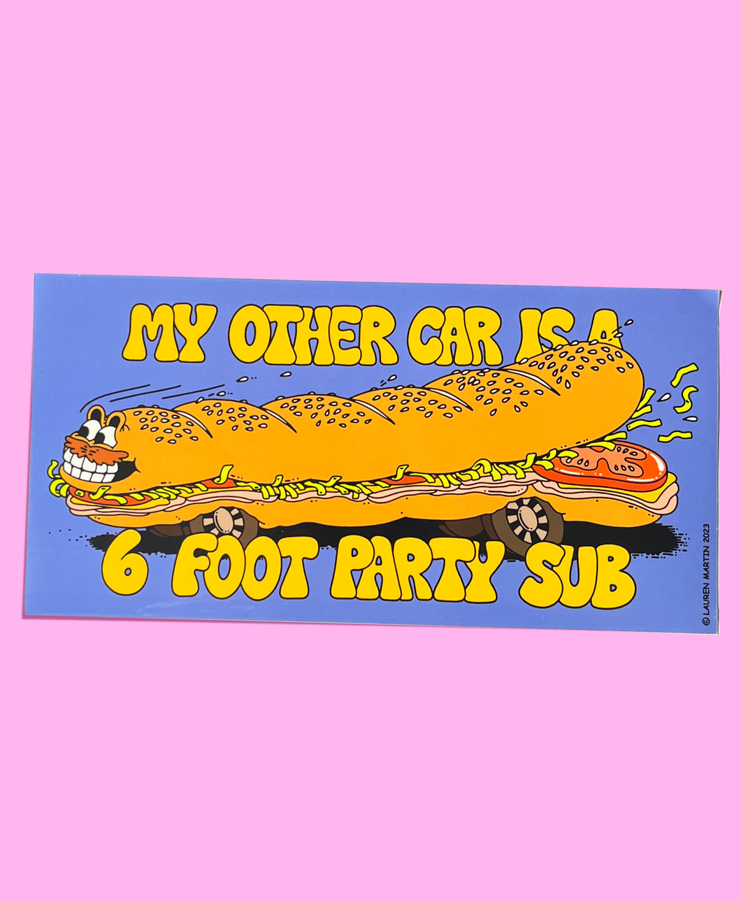 'Party Sub' Bumper Sticker