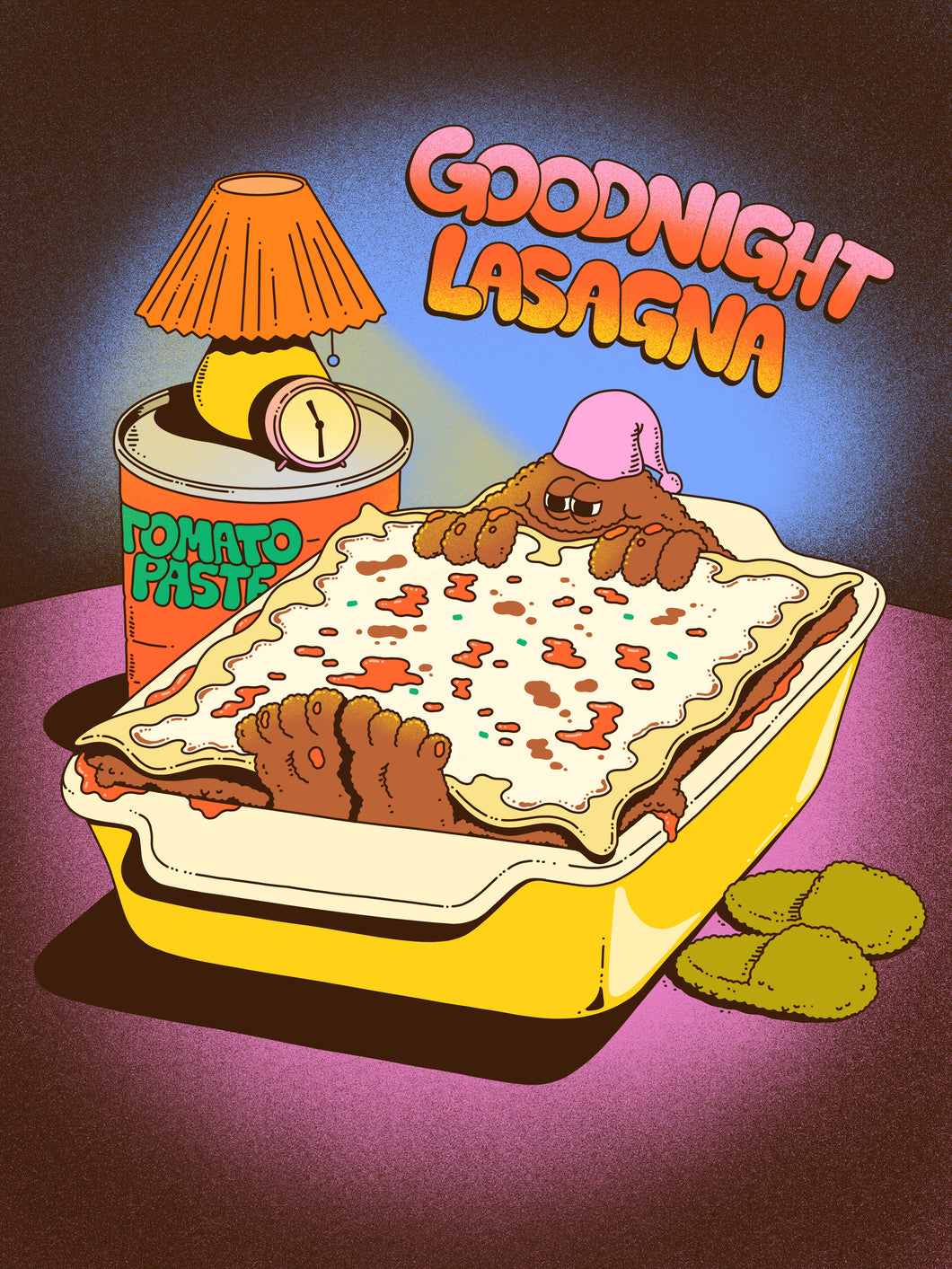 'Goodnight Lasagna' Poster