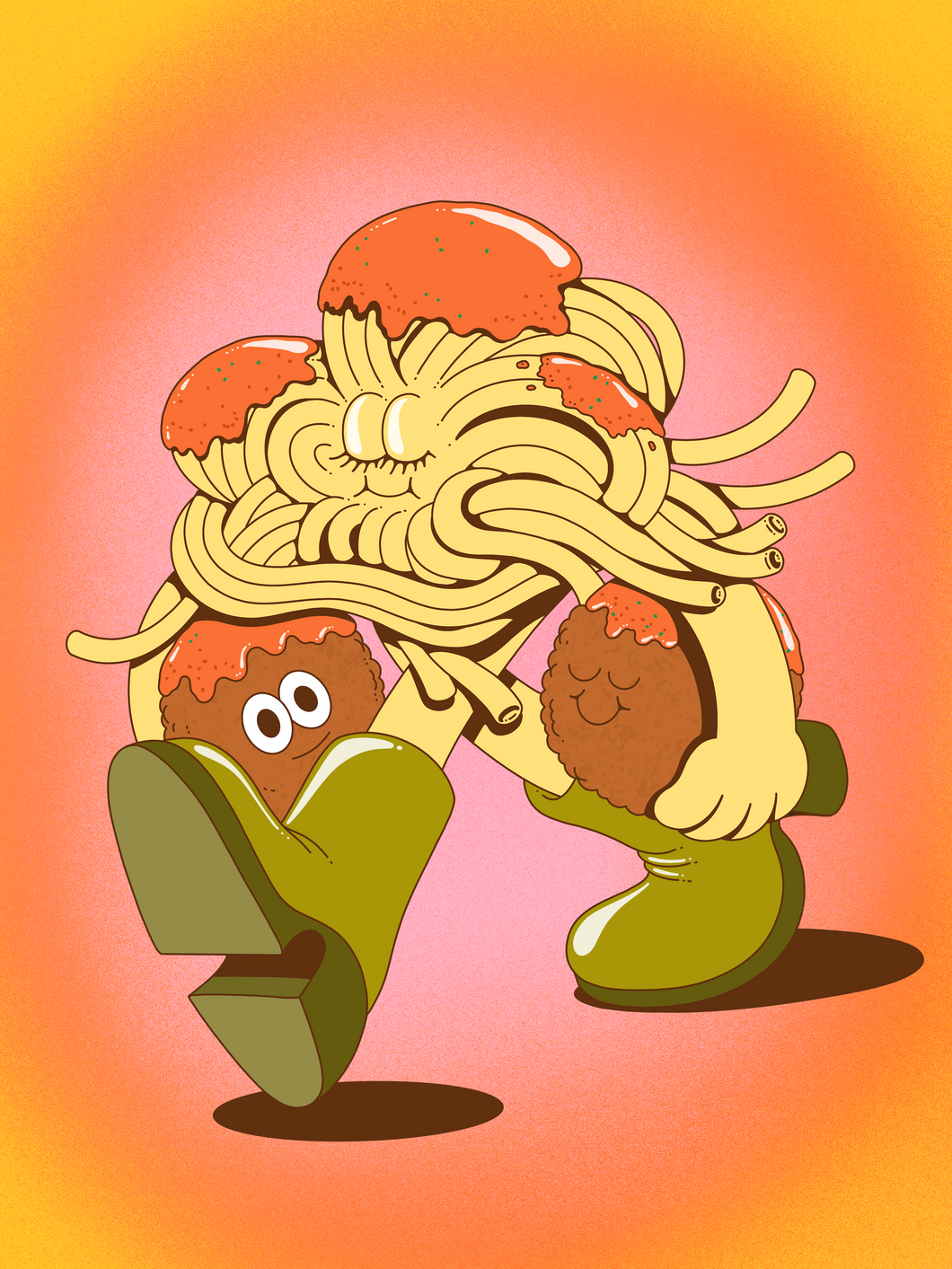 'Spaghetti Mama & The Meatball Babies' Poster
