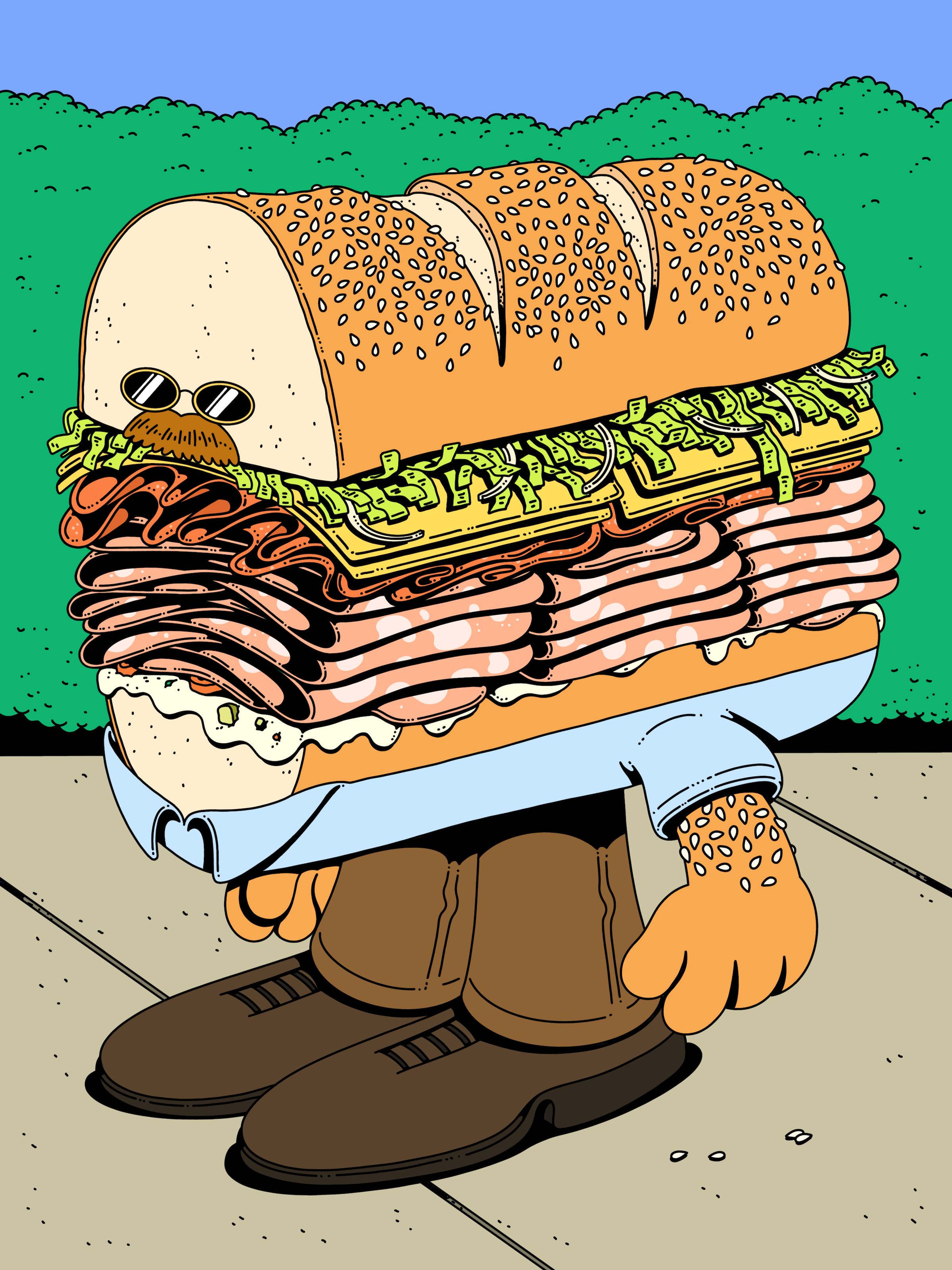 'Sandwich Guy' Print
